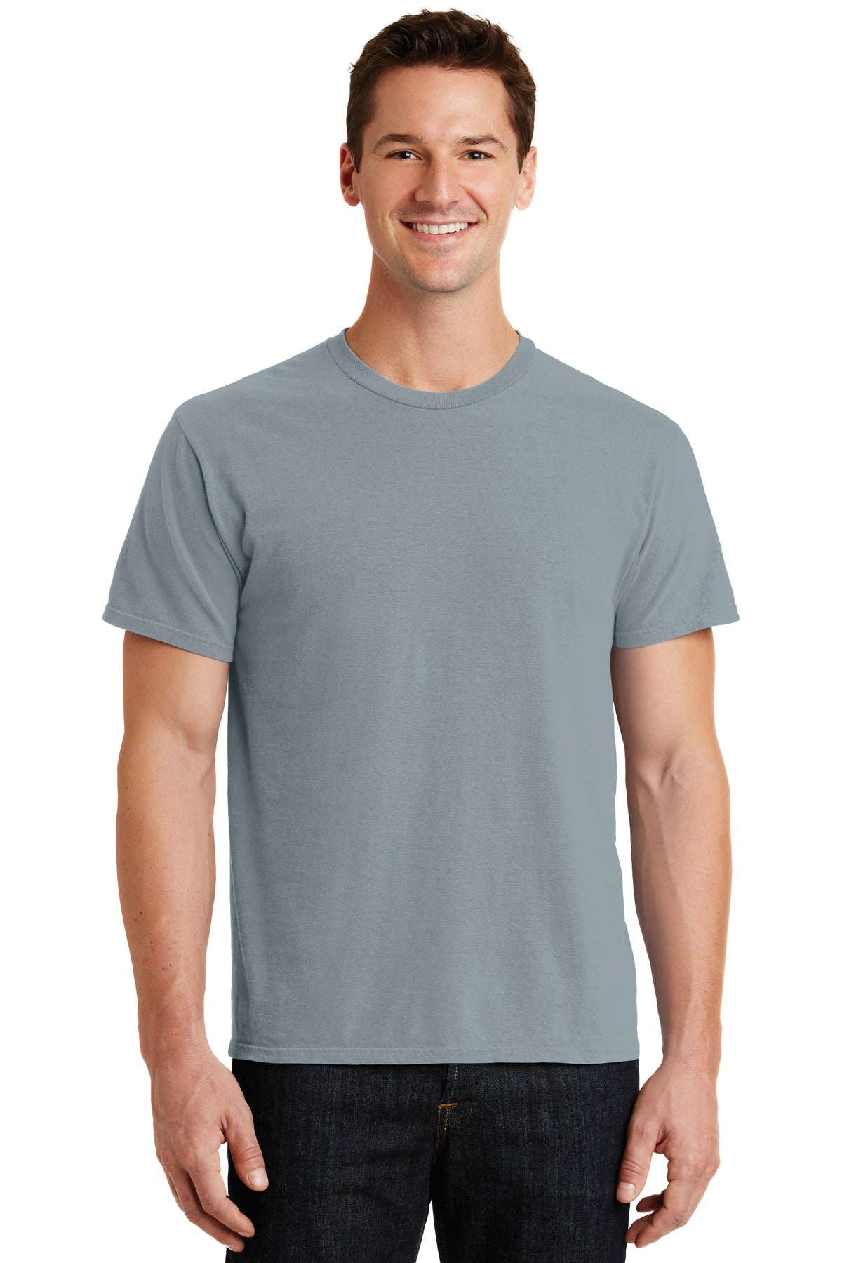 Port & Company Beach Wash Garment-Dyed Tee. PC099 Dove Grey