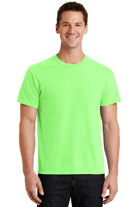 Port & Company Beach Wash Garment-Dyed Tee. PC099 Neon Green