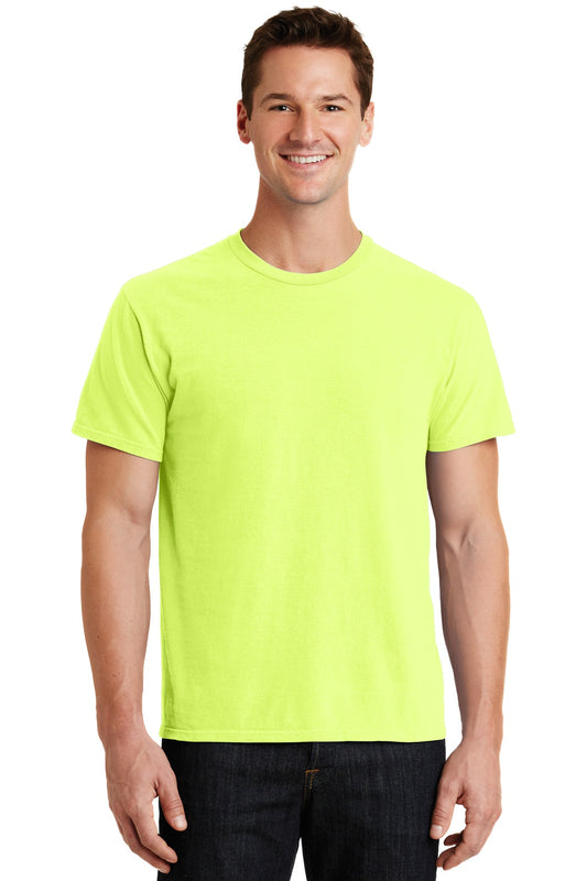 Port & Company Beach Wash Garment-Dyed Tee. PC099 Neon Yellow