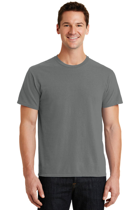 Port & Company Beach Wash Garment-Dyed Tee. PC099 Pewter