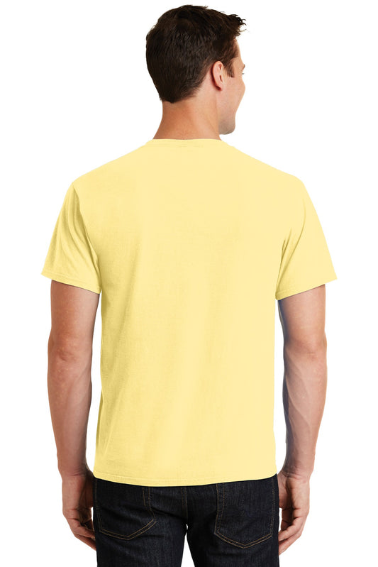 Port & Company Beach Wash Garment-Dyed Tee. PC099 Popcorn