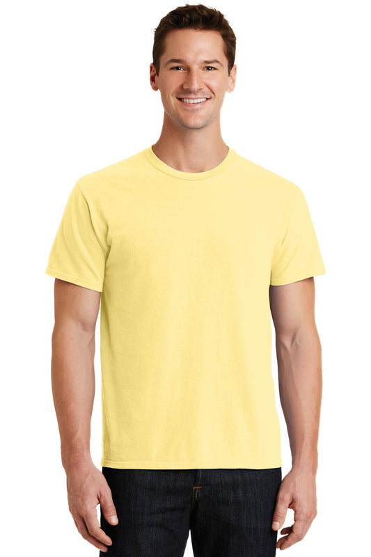 Port & Company Beach Wash Garment-Dyed Tee. PC099 Popcorn