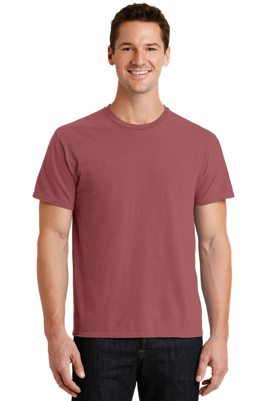 Port & Company Beach Wash Garment-Dyed Tee. PC099 Red Rock