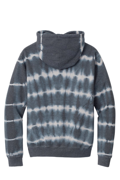 Port & Company Allover Stripe Tie-Dye Fleece PC143 Graphite/ Light Grey