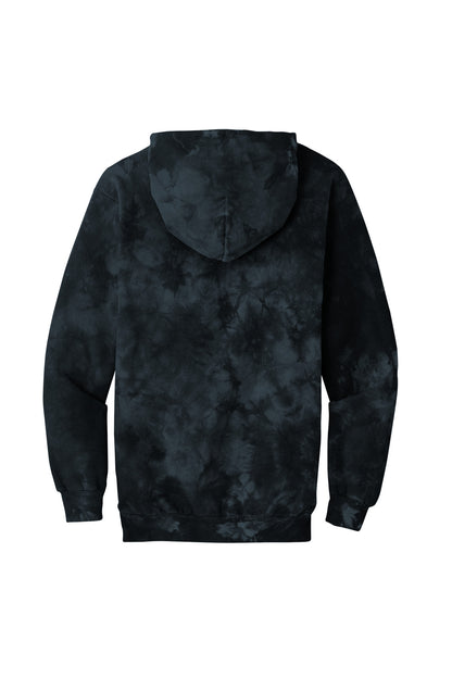 Port & Company Crystal Tie-Dye Pullover Hoodie PC144 Black