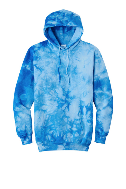 Port & Company Crystal Tie-Dye Pullover Hoodie PC144 Sky Blue