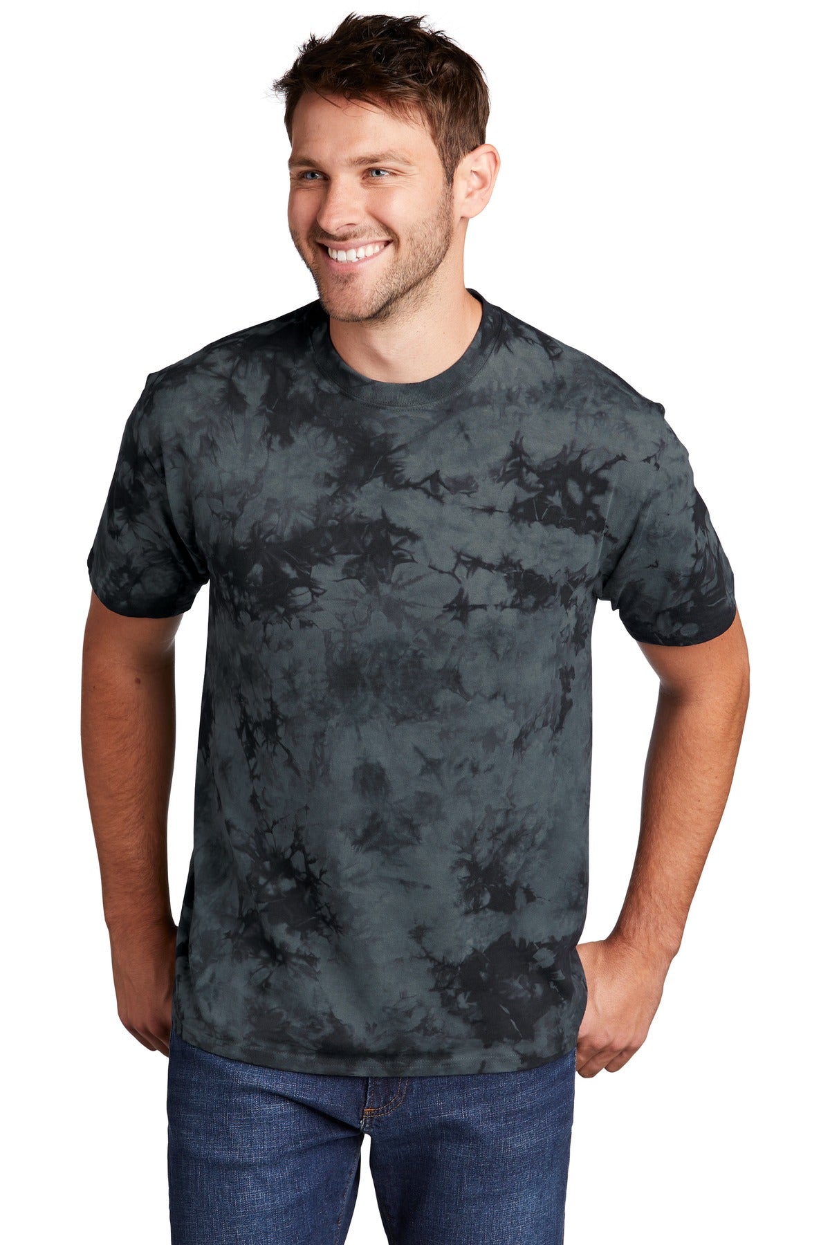 Port & Company  Crystal Tie-Dye Tee PC145 Black