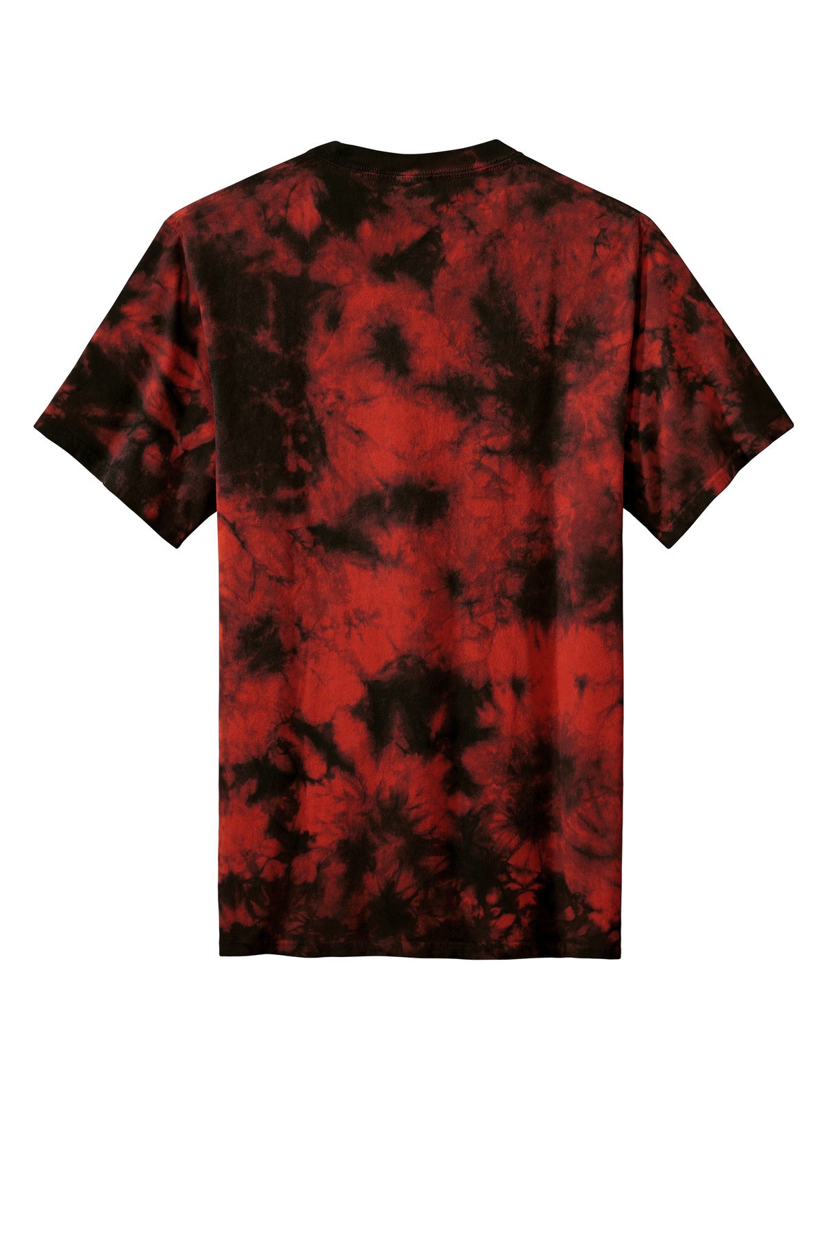 Port & Company  Crystal Tie-Dye Tee PC145 Black/ Red