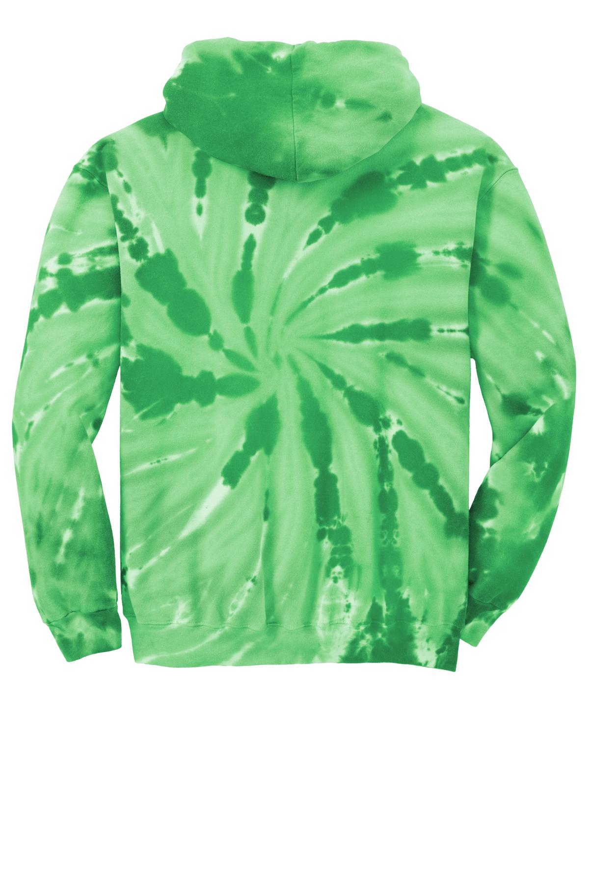 Port & Company Tie-Dye Pullover Hooded Sweatshirt. PC146 Kelly