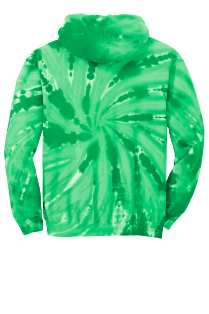 Port & Company Tie-Dye Pullover Hooded Sweatshirt. PC146 Kelly