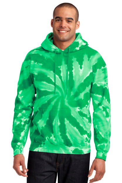 Port & Company Tie-Dye Pullover Hooded Sweatshirt. PC146 Kelly