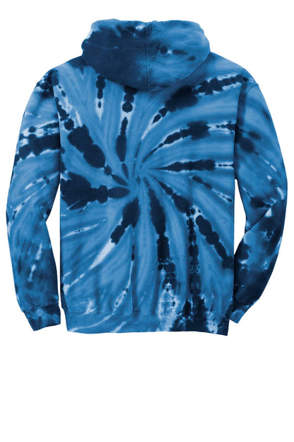 Port & Company Tie-Dye Pullover Hooded Sweatshirt. PC146 Navy