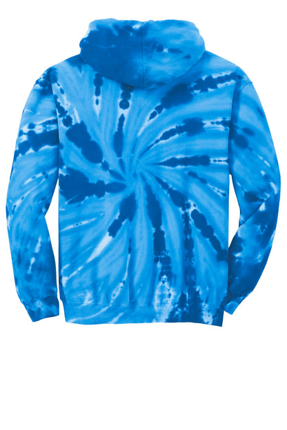 Port & Company Tie-Dye Pullover Hooded Sweatshirt. PC146 Royal