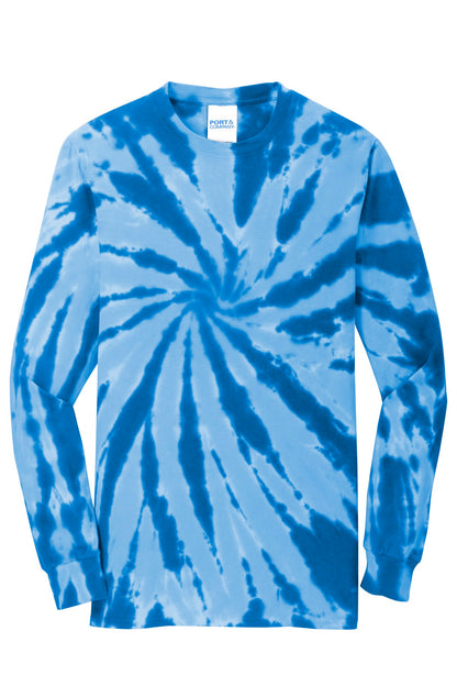 Port & Company Tie-Dye Long Sleeve Tee.  PC147LS Royal