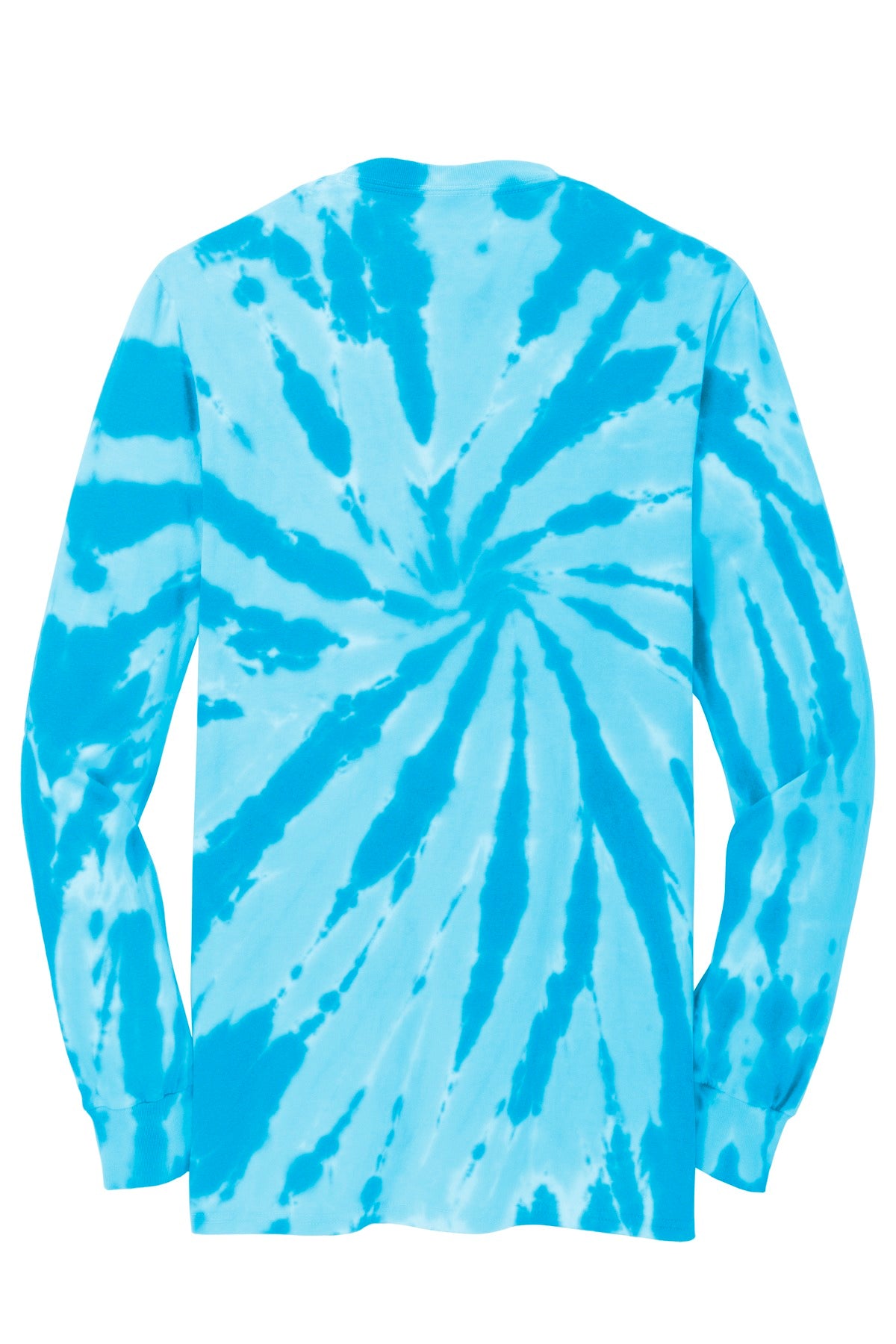 Port & Company Tie-Dye Long Sleeve Tee.  PC147LS Turquoise