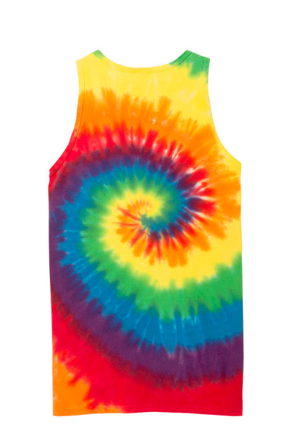 Port & Company Tie-Dye Tank Top.  PC147TT Rainbow