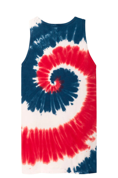Port & Company Tie-Dye Tank Top.  PC147TT USA Rainbow