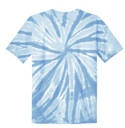 Port & Company Tie-Dye Tee. PC147 Light Blue