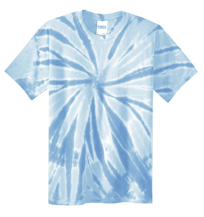Port & Company Tie-Dye Tee. PC147 Light Blue