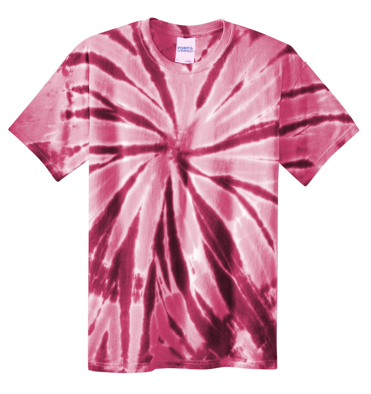 Port & Company Tie-Dye Tee. PC147 Maroon