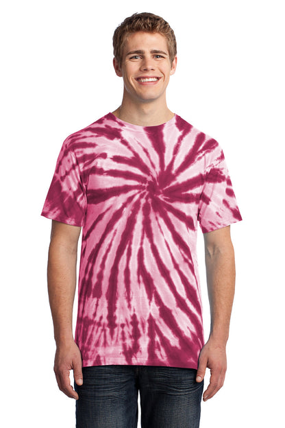 Port & Company Tie-Dye Tee. PC147 Maroon