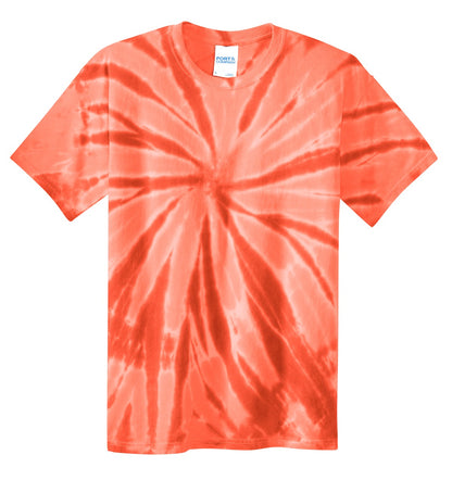 Port & Company Tie-Dye Tee. PC147 Orange