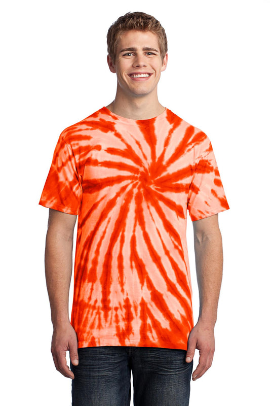 Port & Company Tie-Dye Tee. PC147 Orange