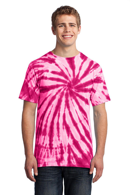 Port & Company Tie-Dye Tee. PC147 Pink