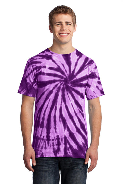 Port & Company Tie-Dye Tee. PC147 Purple