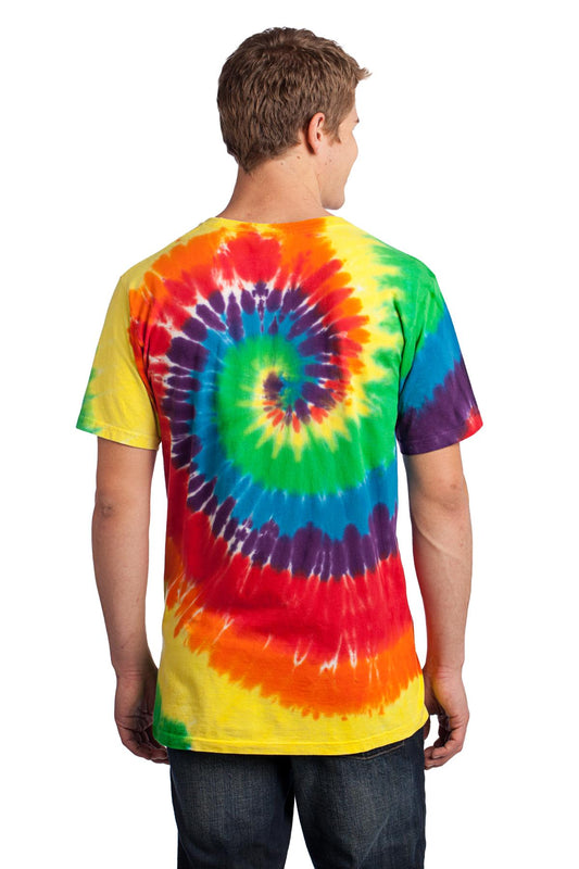 Port & Company Tie-Dye Tee. PC147 Rainbow