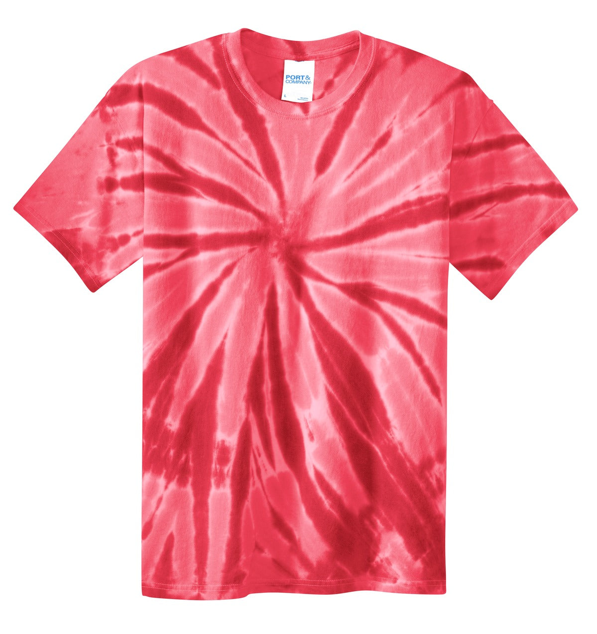 Port & Company Tie-Dye Tee. PC147 Red