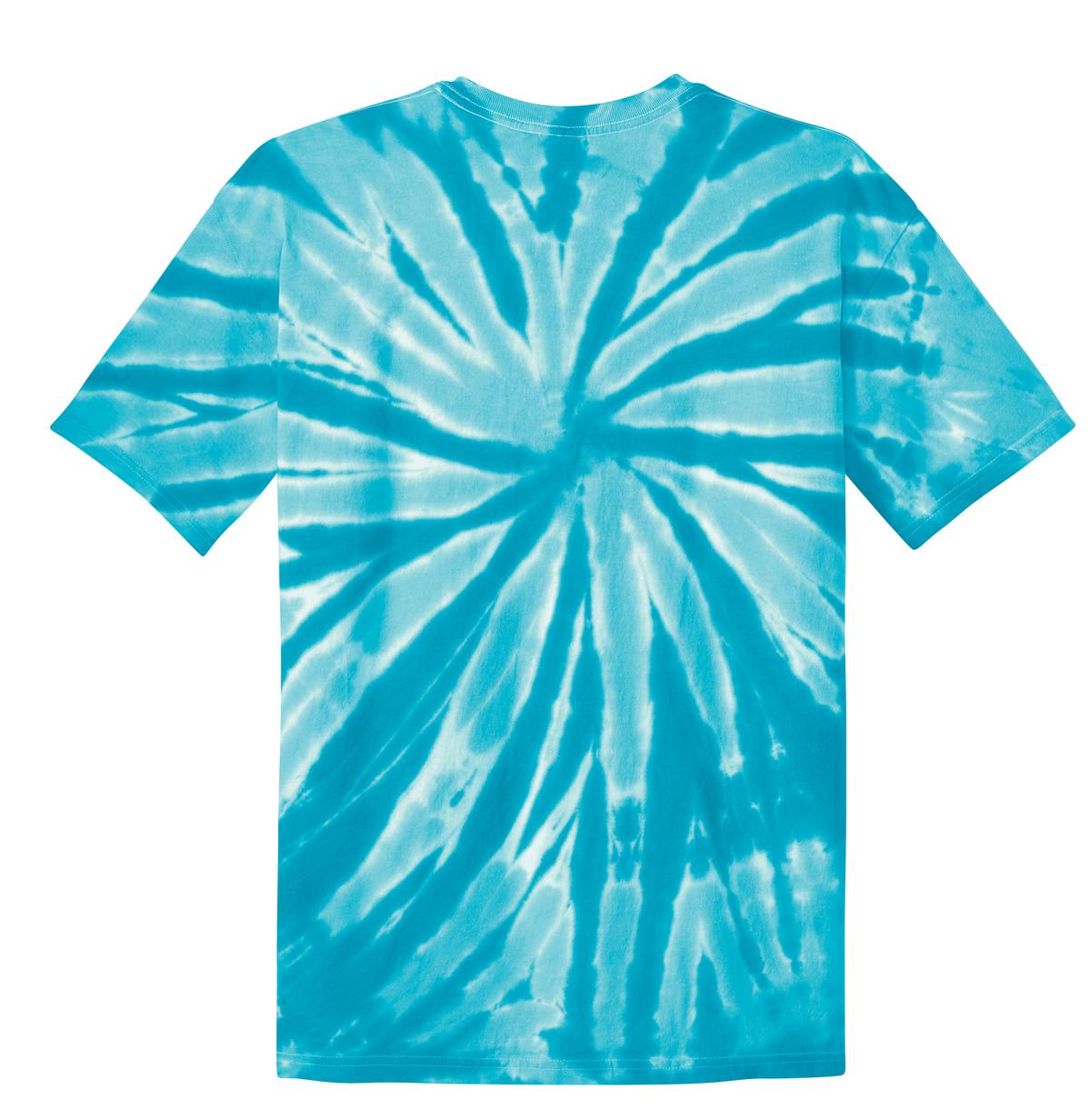 Port & Company Tie-Dye Tee. PC147 Turquoise