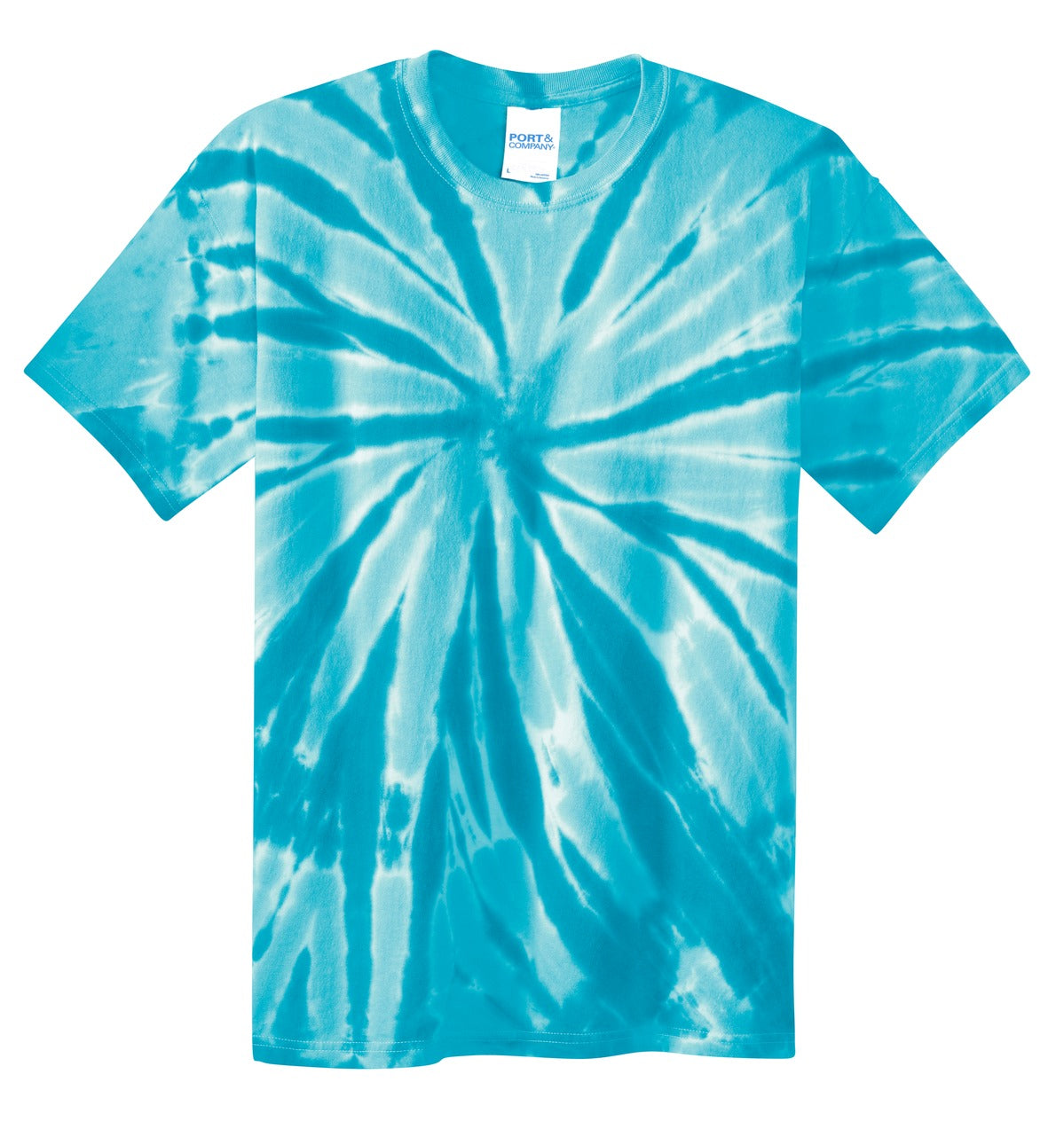 Port & Company Tie-Dye Tee. PC147 Turquoise
