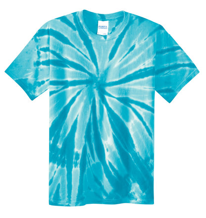 Port & Company Tie-Dye Tee. PC147 Turquoise