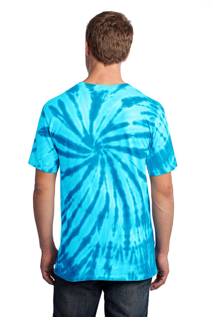 Port & Company Tie-Dye Tee. PC147 Turquoise