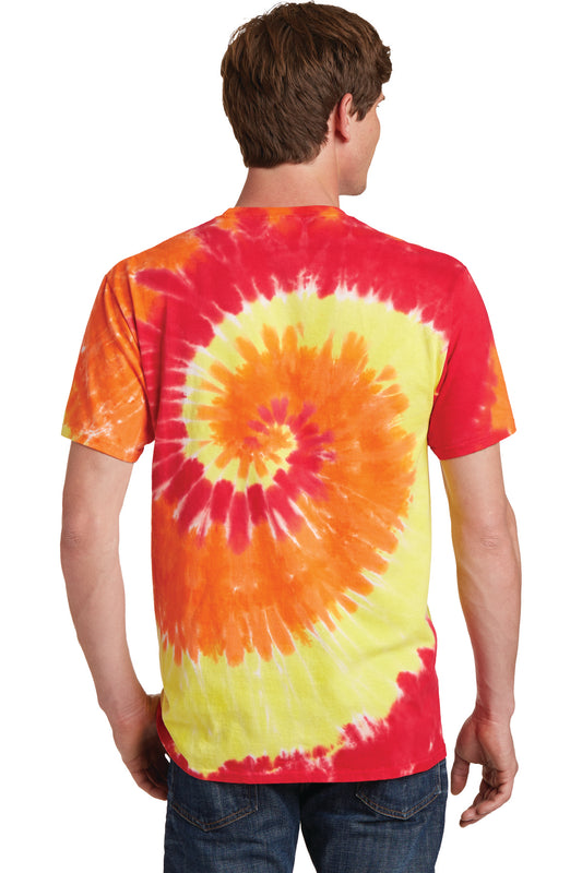 Port & Company Tie-Dye Tee. PC147 Blaze Rainbow