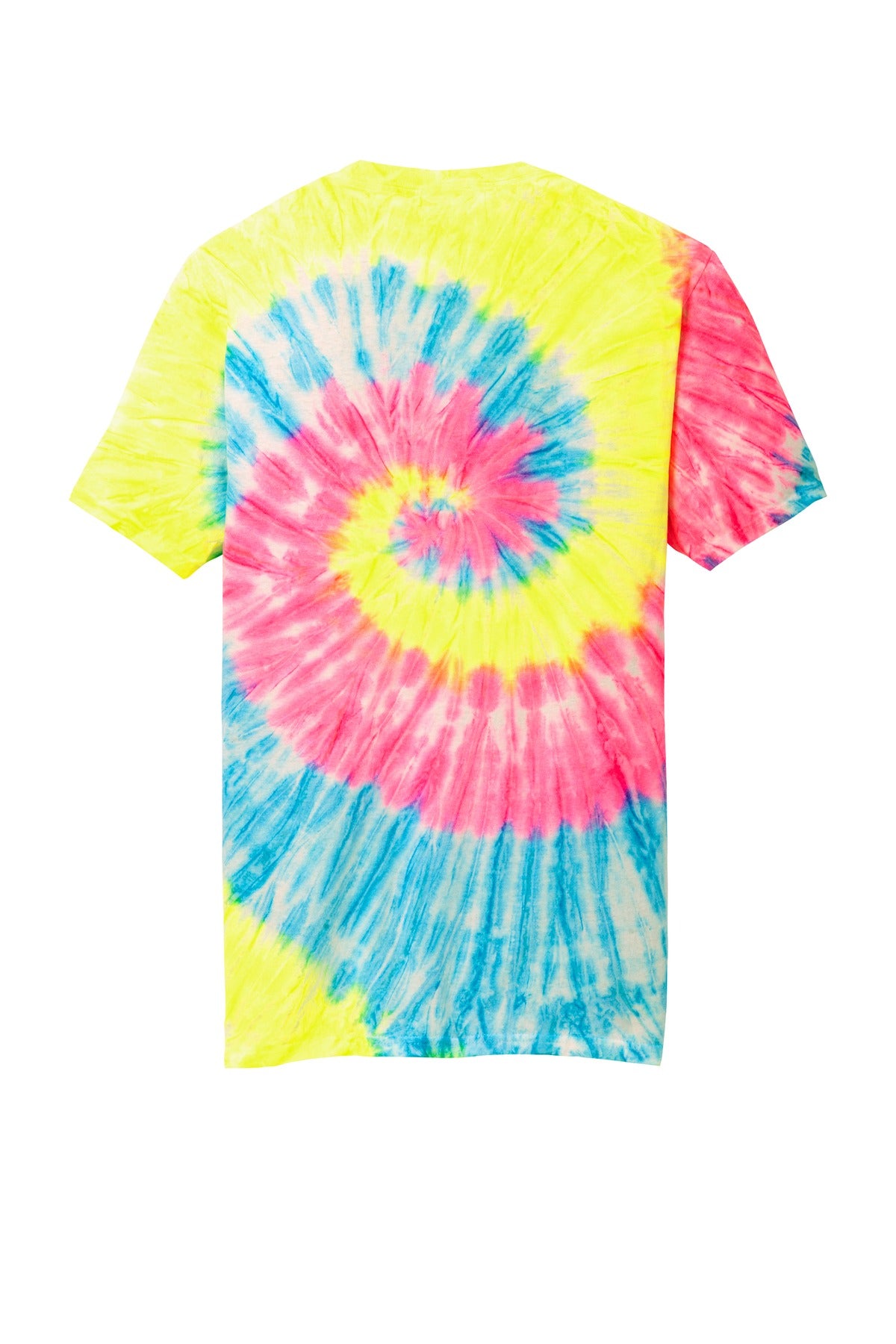 Port & Company Tie-Dye Tee. PC147 Neon Rainbow