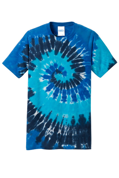 Port & Company Tie-Dye Tee. PC147 Ocean Rainbow