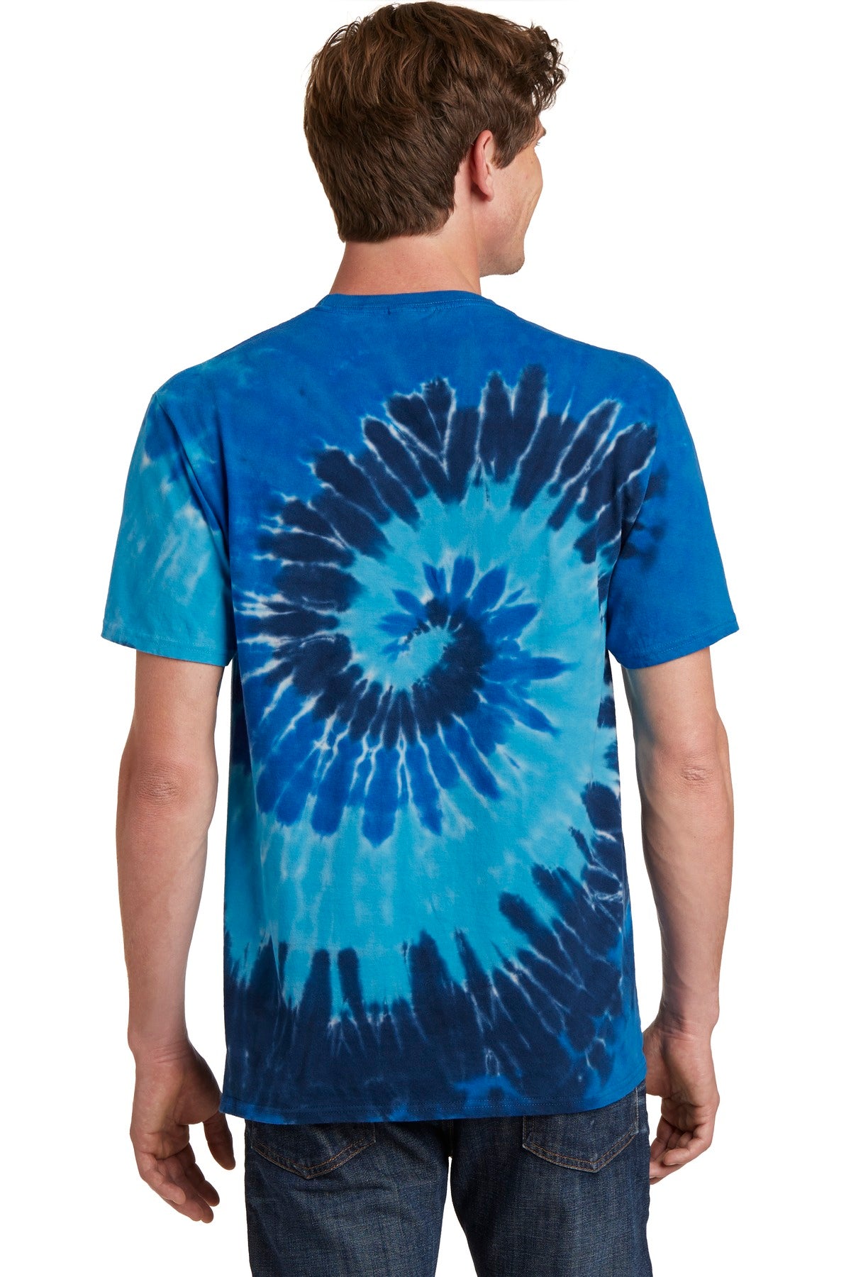 Port & Company Tie-Dye Tee. PC147 Ocean Rainbow