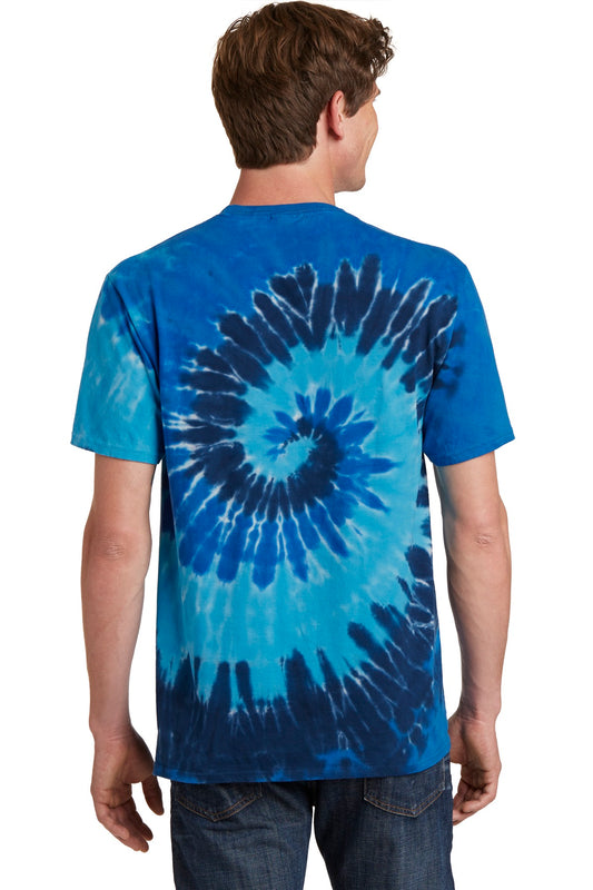 Port & Company Tie-Dye Tee. PC147 Ocean Rainbow
