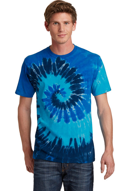 Port & Company Tie-Dye Tee. PC147 Ocean Rainbow