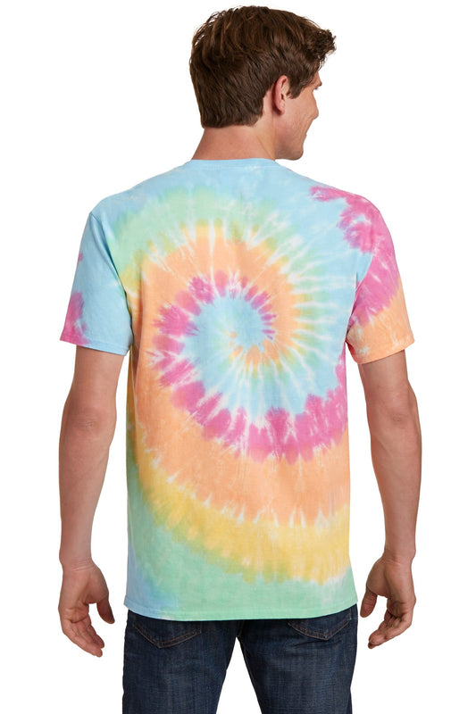 Port & Company Tie-Dye Tee. PC147 Pastel Rainbow