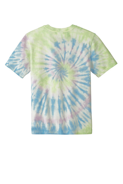 Port & Company Tie-Dye Tee. PC147 Watercolor Spiral