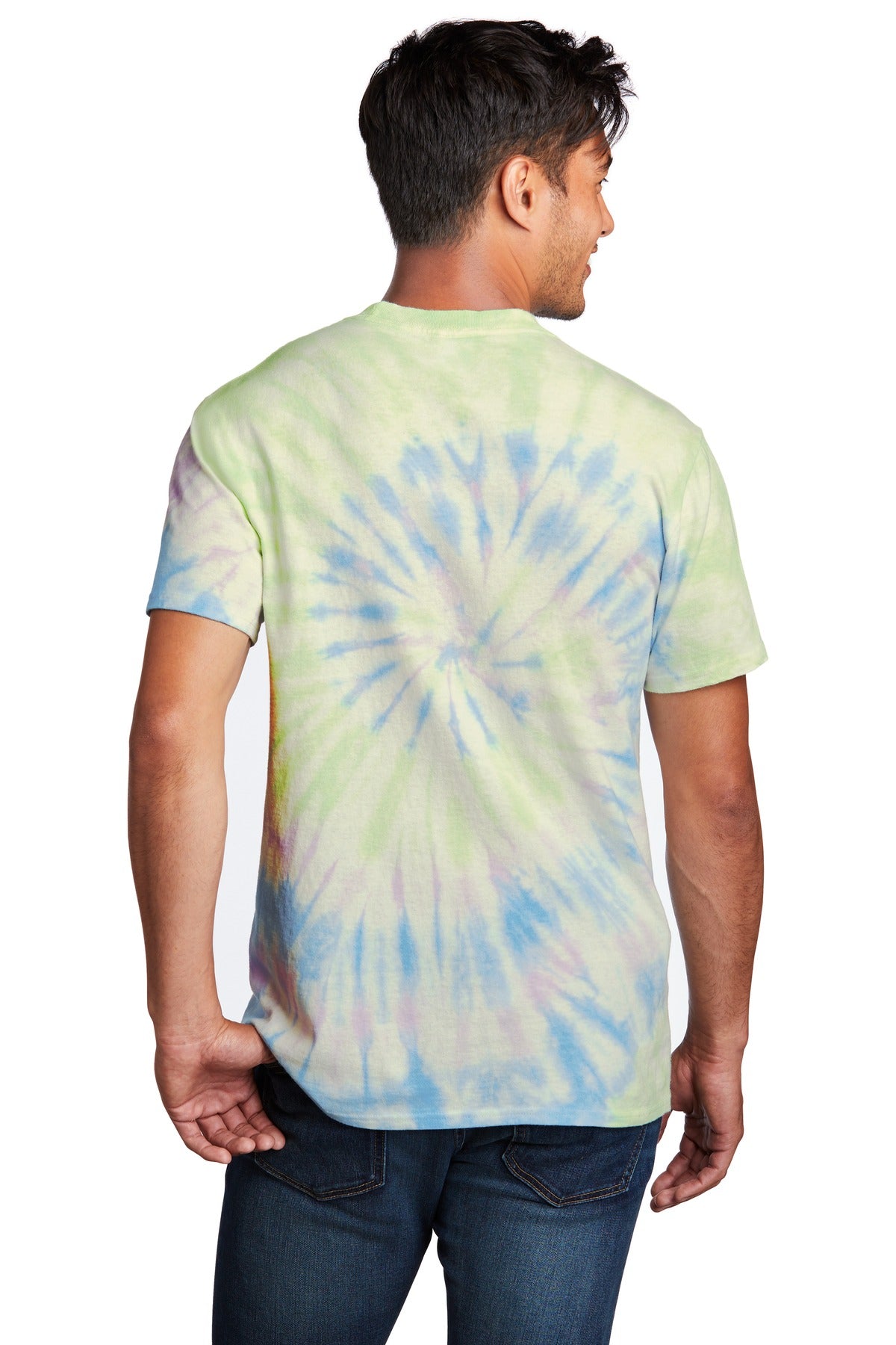 Port & Company Tie-Dye Tee. PC147 Watercolor Spiral