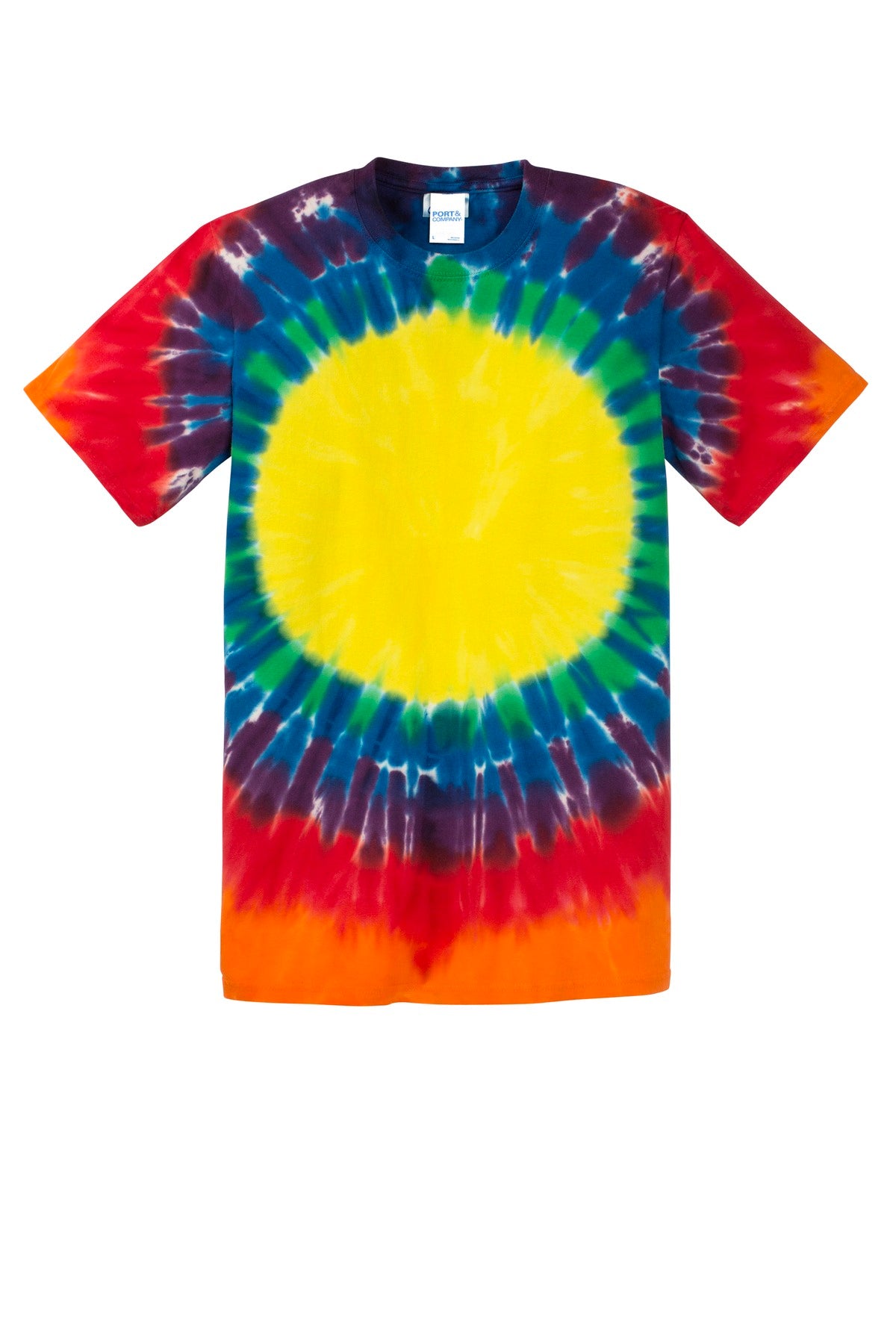Port & Company -Window Tie-Dye Tee. PC149 Rainbow