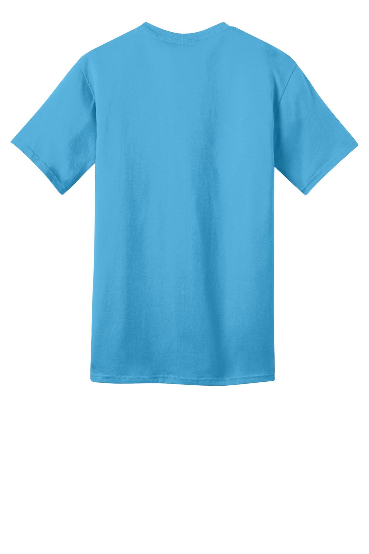 Port & Company Ring Spun Cotton Tee. PC150 Aquatic Blue