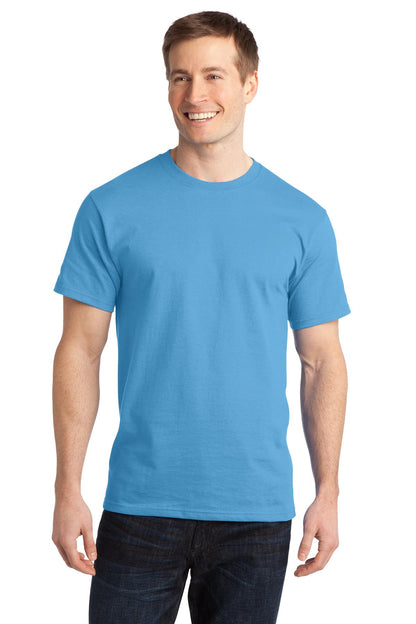 Port & Company Ring Spun Cotton Tee. PC150 Aquatic Blue