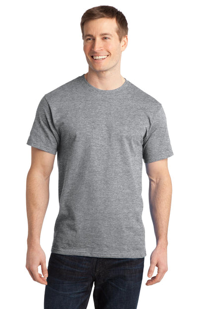 Port & Company Ring Spun Cotton Tee. PC150 Athletic Heather