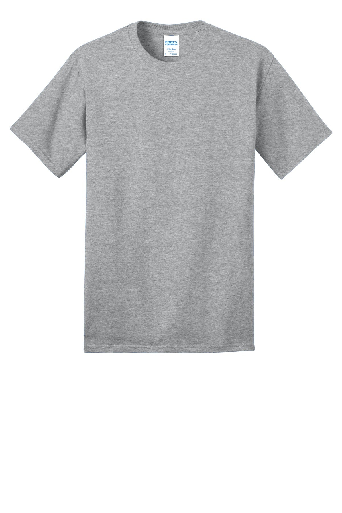 Port & Company Ring Spun Cotton Tee. PC150 Athletic Heather