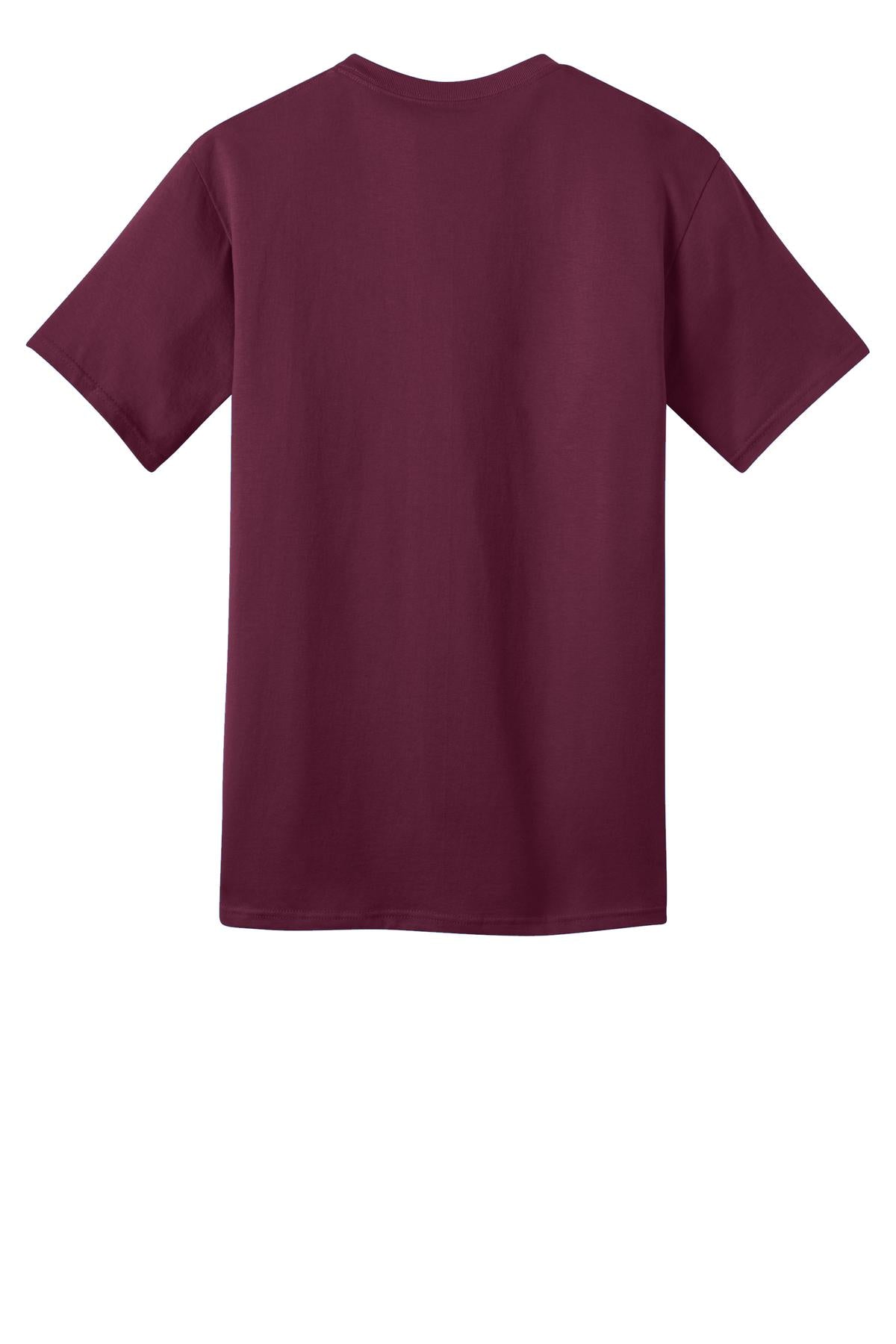 Port & Company Ring Spun Cotton Tee. PC150 Cardinal